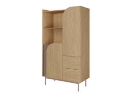 Boekenkast Dunsonu 103 (Eiken + Taupe)