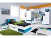 Étagère Omaha E107 (Blanc + Turquoise)