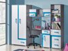 De reeks van de kinderkamer Levtala 120 (Antraciet + Wit + Turquoise)