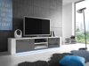 TV-meubel Uva II (Wit + Grijs met glans)