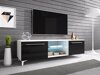 TV-meubel Uva V (Wit + Glanzend zwart)