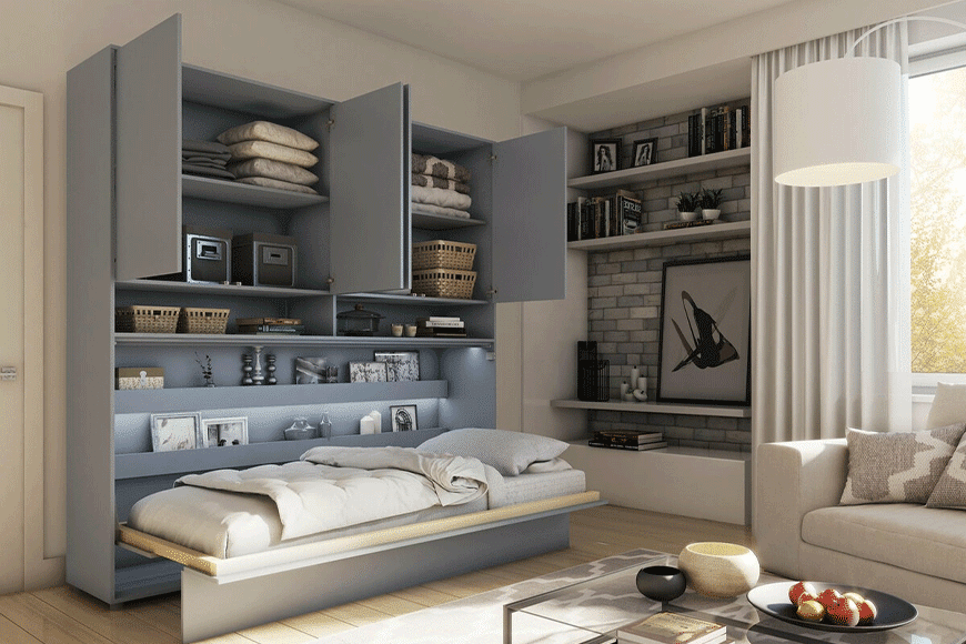 Daugiafunkciai baldai - idealus sprendimas mažoms erdvėms: kaip išnaudoti kiekvieną centimetrą?