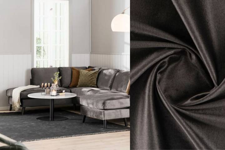 Velveto tekstūros grožis ir šiluma rudeniui