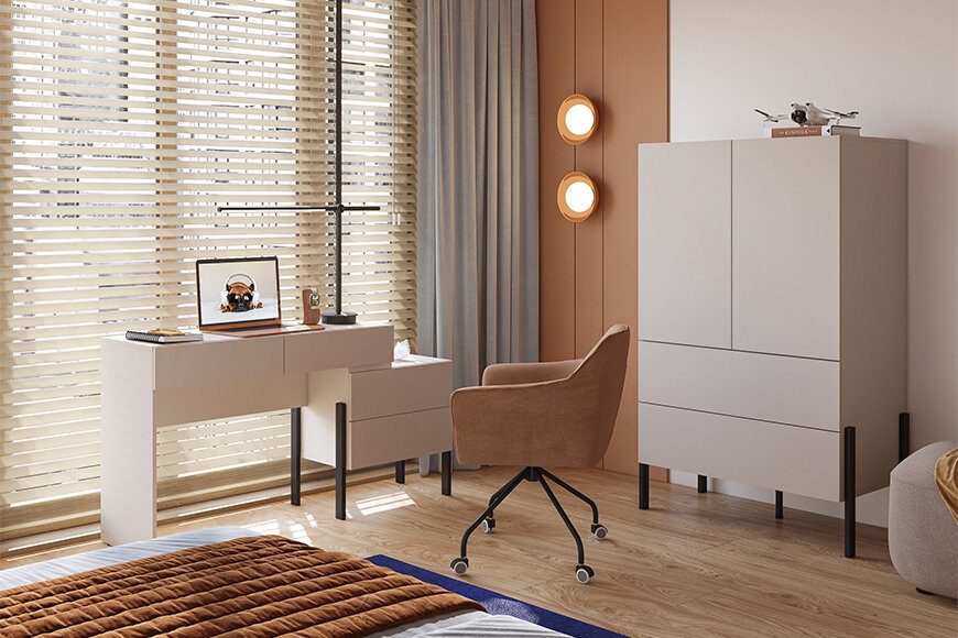 Darbo vieta namuose: ką svarbu žinoti prieš renkantis baldus?