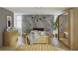 Schlafzimmer-Set Providence G121 (Goldene Eichenholzoptik + Soft Pik 011)