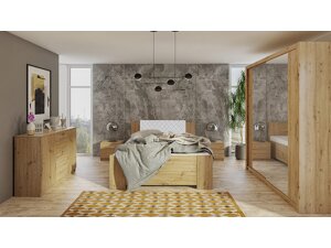 Комплект за спалня Providence G121 (Artisan дъб + Soft Pik 017)