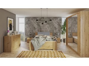 Комплект за спалня Providence G121 (Artisan дъб + Soft Pik 029)