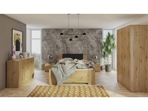 Schlafzimmer-Set Providence G122 (Artisan Eichenholzoptik + Soft Pik 011)