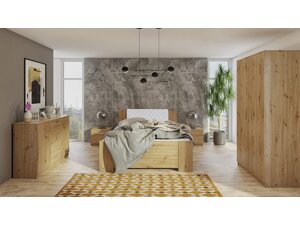 Schlafzimmer-Set Providence G122 (Artisan Eichenholzoptik + Soft Pik 017)