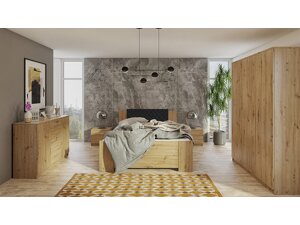 Schlafzimmer-Set Providence G123 (Artisan Eichenholzoptik + Soft Pik 011)