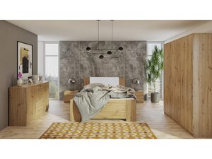 Schlafzimmer-Set Providence G123 (Artisan Eichenholzoptik + Soft Pik 017)