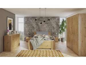 Schlafzimmer-Set Providence G123 (Artisan Eichenholzoptik + Soft Pik 029)
