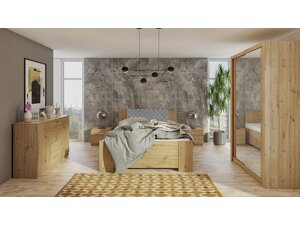 Schlafzimmer-Set Providence G112 (Artisan Eichenholzoptik + Soft Pik 029)