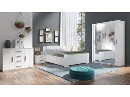 Guļamistabas komplekts Providence G113 (Balts + Soft Pik 017)