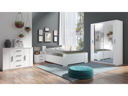 Guļamistabas komplekts Providence G113 (Balts + Soft Pik 029)