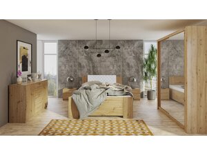 Schlafzimmer-Set Providence G113 (Artisan Eichenholzoptik + Soft Pik 017)