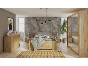 Schlafzimmer-Set Providence G113 (Artisan Eichenholzoptik + Soft Pik 029)