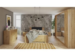 Schlafzimmer-Set Providence G114 (Artisan Eichenholzoptik + Soft Pik 011)