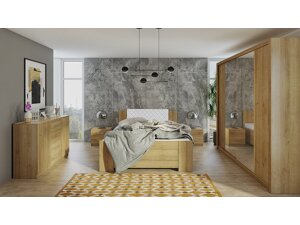 Комплект за спалня Providence G115 (Златен дъб + Soft Pik 017)