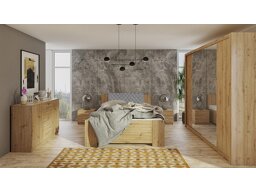 Schlafzimmer-Set Providence G115 (Artisan Eichenholzoptik + Soft Pik 029)