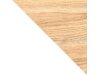 Βιτρίνα Ogden H110 (Άσπρο + Ανοιχτό χρώμα ξύλου)