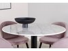Маса и столове за трапезария Dallas 1297 (Роза + Черен)