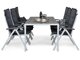 Laua ja toolide komplekt Comfort Garden 1467 (Tumehall)