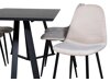 Маса и столове за трапезария Dallas 2476 (Beige + Черен)