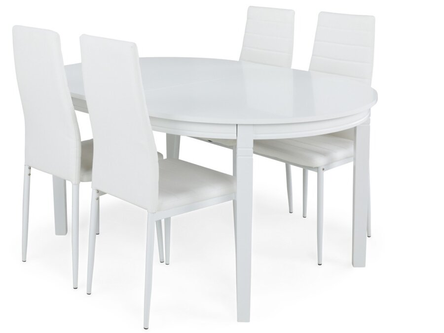 Set sala da pranzo Scandinavian Choice 544 (Bianco)