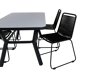 Asztal és szék garnitúra Dallas 2120 (Fekete)
