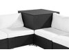 Καναπές εξωτερικού χώρου Comfort Garden 1548 (Μαύρο + Άσπρο)