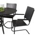 Conjunto de mesa y sillas Dallas 2207 (Negro)
