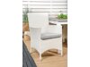 Σετ Τραπέζι και καρέκλες Dallas 3007 (Άσπρο + Γκρι)