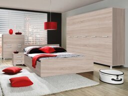 Schlafzimmer-Set Murrieta A139 (Sonoma eichenholz)