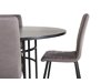 Маса и столове за трапезария Dallas 2346 (Черен + Сив)