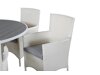 Σετ Τραπέζι και καρέκλες Dallas 3018 (Άσπρο + Γκρι)