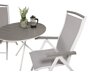 Conjunto de mesa e cadeiras Dallas 2245 (Cinzento + Branco)