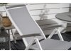 Σετ Τραπέζι και καρέκλες Dallas 2245 (Γκρι + Άσπρο)