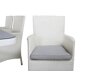 Conjunto de mesa y sillas Dallas 2987 (Blanco + Gris)