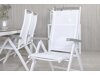 Conjunto de mesa e cadeiras Dallas 2492 (Branco + Cinzento)