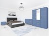 Schlafzimmer-Set Honolulu A154 (Blau + Inari 96)