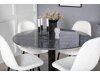Маса и столове за трапезария Dallas 2627 (Бял + Черен)