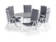 Stalo ir kėdžių komplektas Comfort Garden 1605 (Pilka)