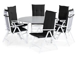 Conjunto de mesa y sillas Comfort Garden 1605 (Negro)
