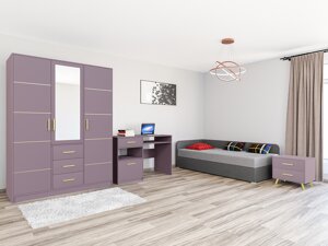 Мебелен комплект Honolulu A116 (Пурпурен + Lux 06 + Lux 05)