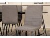 Маса и столове за трапезария Dallas 2721 (Сив + Черен)