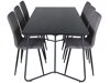 Маса и столове за трапезария Dallas 2721 (Сив + Черен)