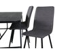 Маса и столове за трапезария Dallas 2768 (Сив + Черен)