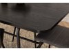 Маса и столове за трапезария Dallas 2768 (Сив + Черен)