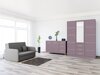 Мебелен комплект Honolulu A123 (Пурпурен + Mono 246)